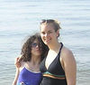 Beth > Me and Lexi on the beach.