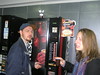 Beth > The first photo in the Ukraine: While we wait at the Baggage Claim, Leonid and Lisa ponder the joys of vending machine coffee.